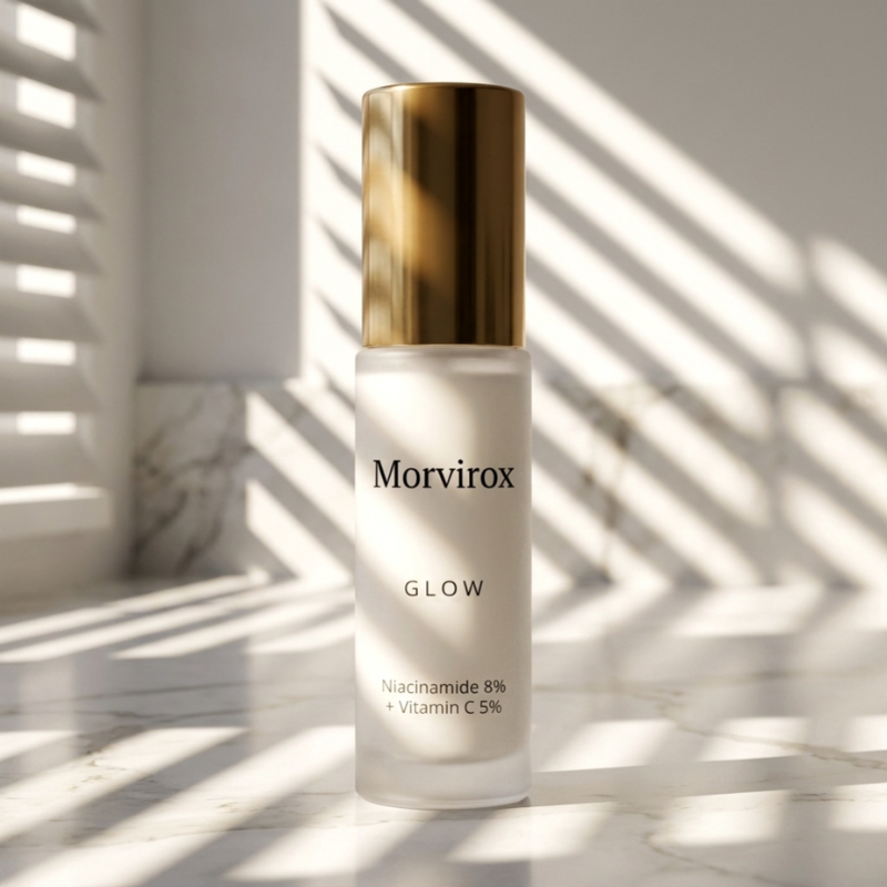 Morvirox Glow Niacinamide 8% + Vitamin C 5% Face Serum, 30ml