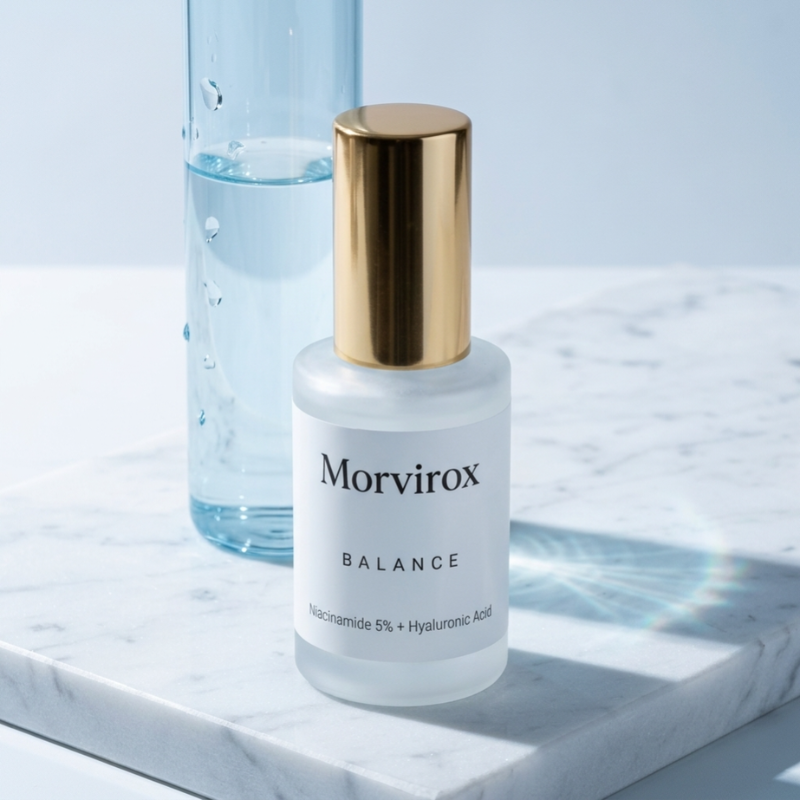 Morvirox Balance Niacinamide 5% + Hyaluronic Acid Face Serum, 30ml