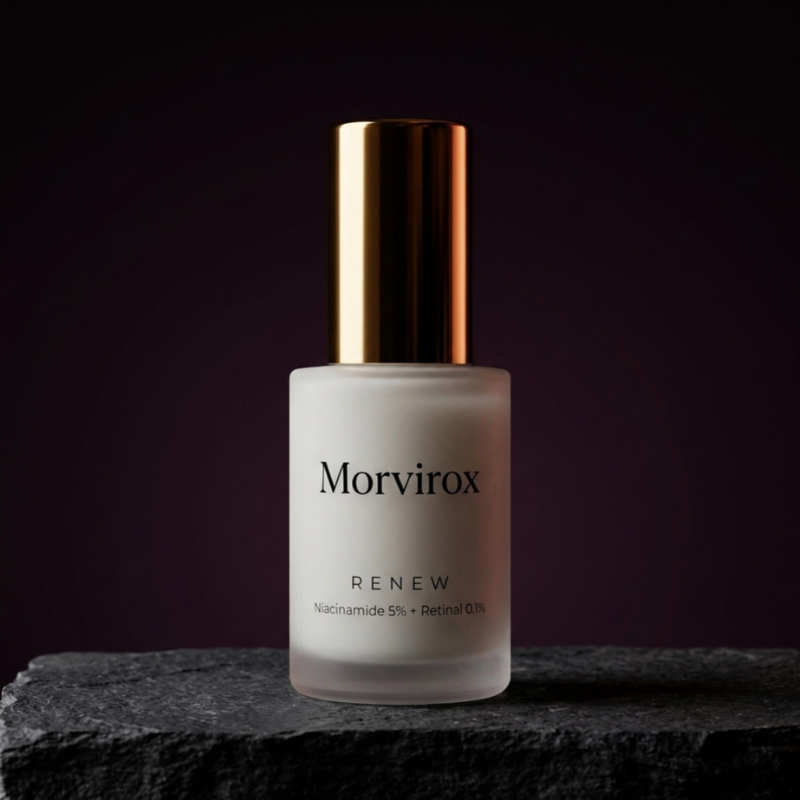 Morvirox Renew Niacinamide 5% + Retinal 0.1% Face Serum, 30ml
