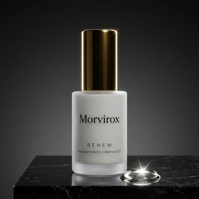 Morvirox Renew Niacinamide 5% + Retinal 0.1% Face Serum, 30ml