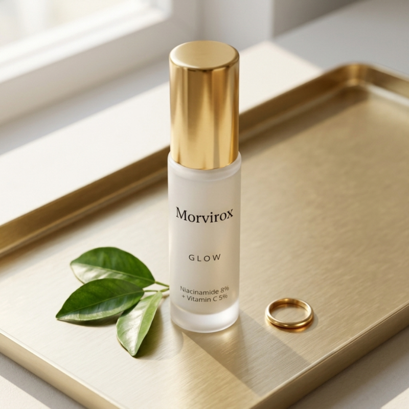 Morvirox Glow Niacinamide 8% + Vitamin C 5% Face Serum, 30ml