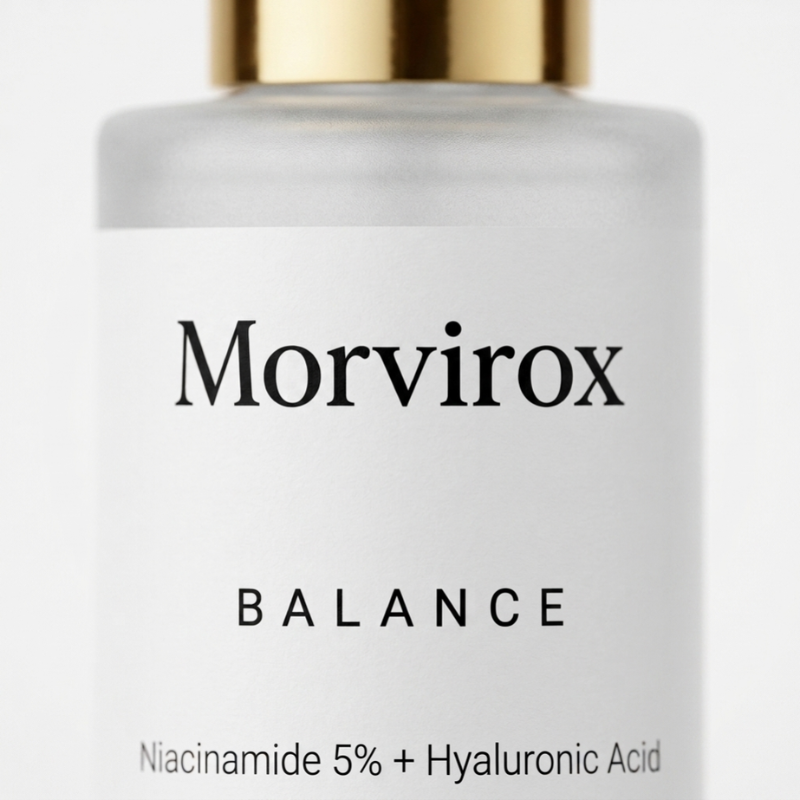 Morvirox Balance Niacinamide 5% + Hyaluronic Acid Face Serum, 30ml